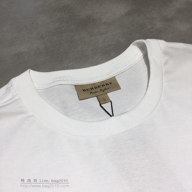 Burberry短袖 19春夏新款 巴寶莉白色T恤   tzy1761